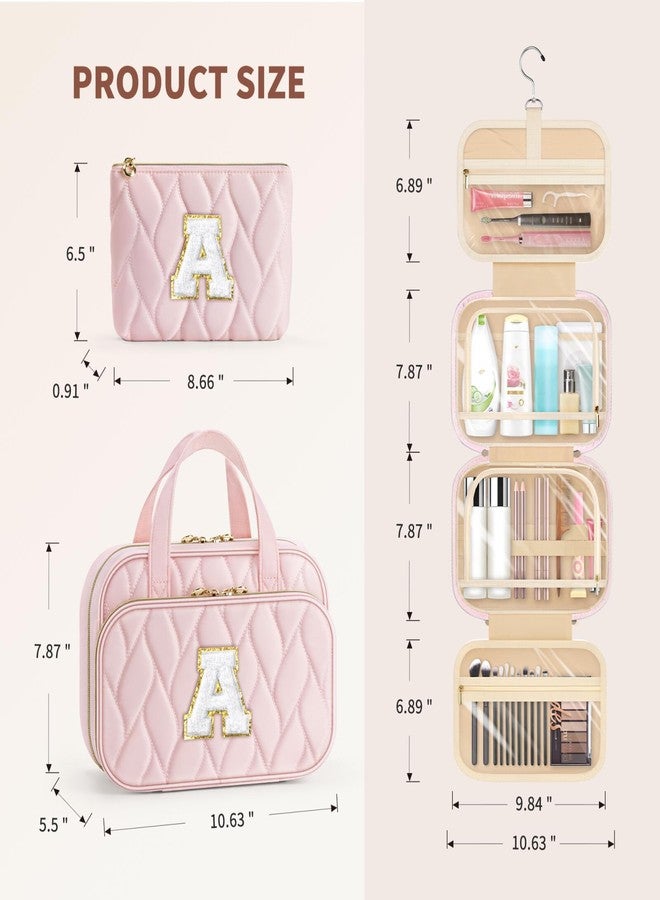 YOOLIFE Kids Toiletry Bag Initial Makeup Bag for Teen Girls - Birthday Gifts for 7 8 9 10 11 12 13 14 15 16 17 18 Year Old Girls, Teen Girl Gifts Trendy Stuff Black - H - Image 3